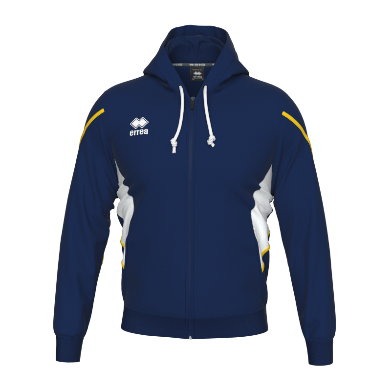 ERREA CLANCY FULL ZIP HOODY NAVY WHITE YELLOW