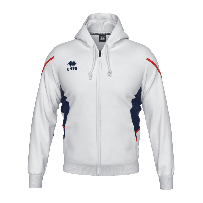ERREA CLANCY FULL ZIP HOODY WHITE NAVY RED