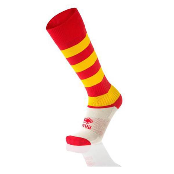Errea Zone Socks Red/Yellow