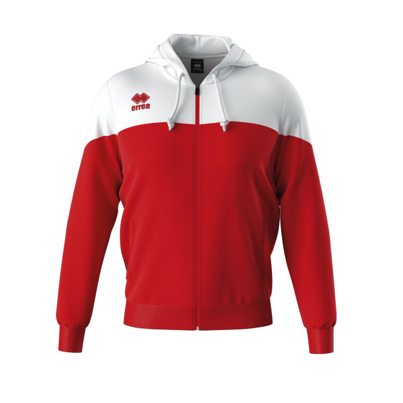 Red and white zip up hoodie shop