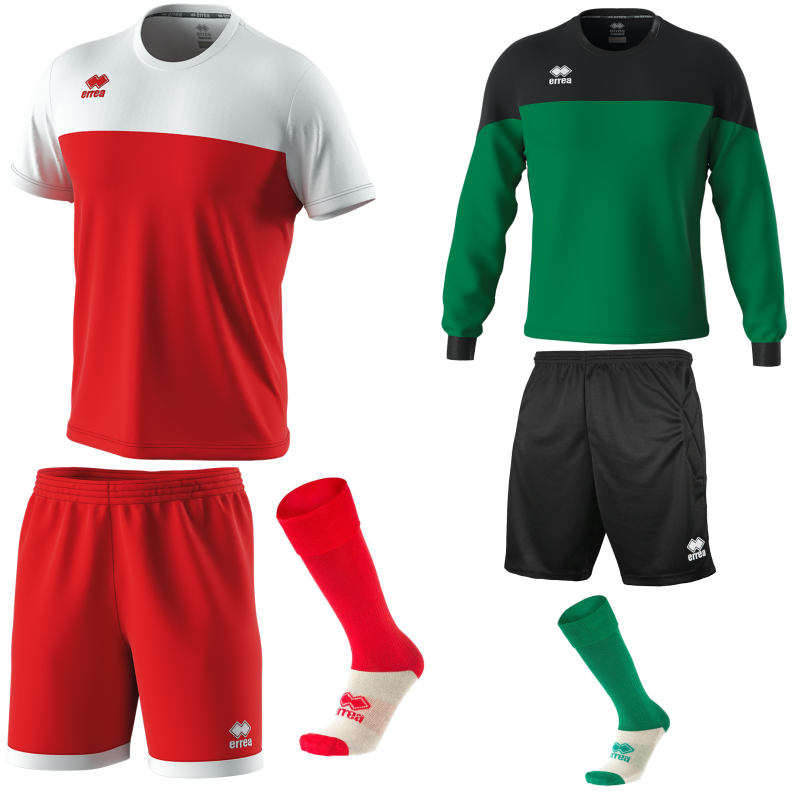ERREA BRANDON SS KIT BUNDLE RED WHITE