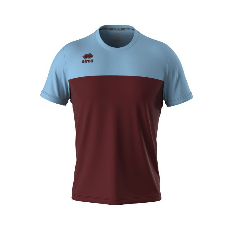 ERREA BRANDON SS JERSEY MAROON SKY BLUE