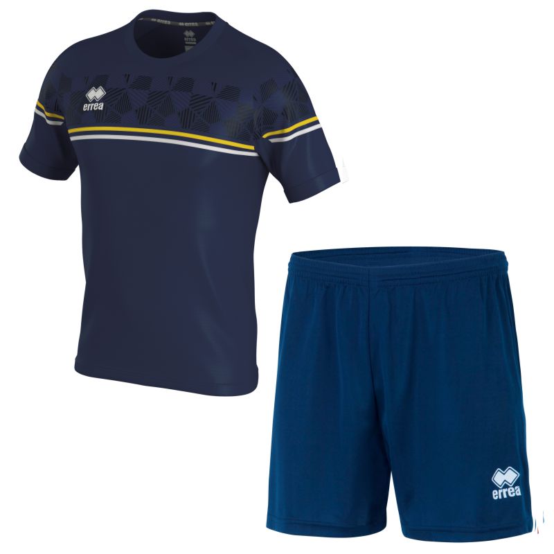 ERREA DIAMANTIS SET WITH NEW SKIN SHORT NAVY YELLOW WHITE