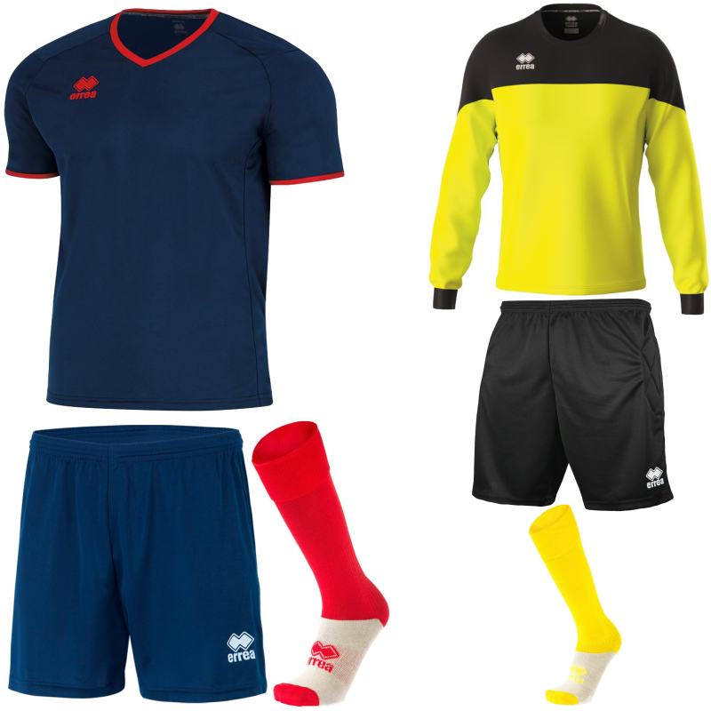 ERREA LENNOX SS KIT BUNDLE NAVY RED