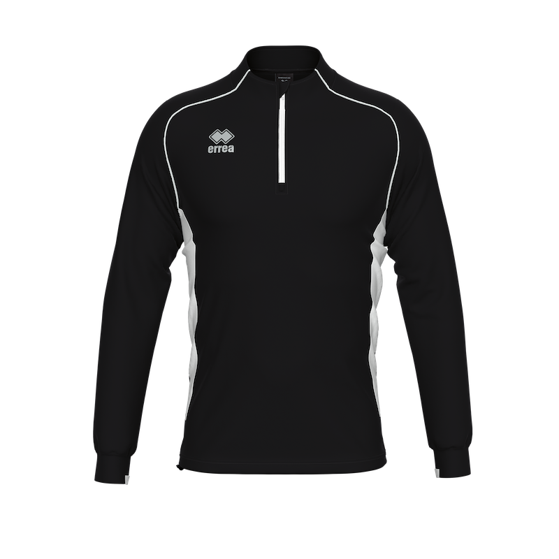 ERREA DYNAMIC 1/4 ZIP SWEATSHIRT BLACK WHITE