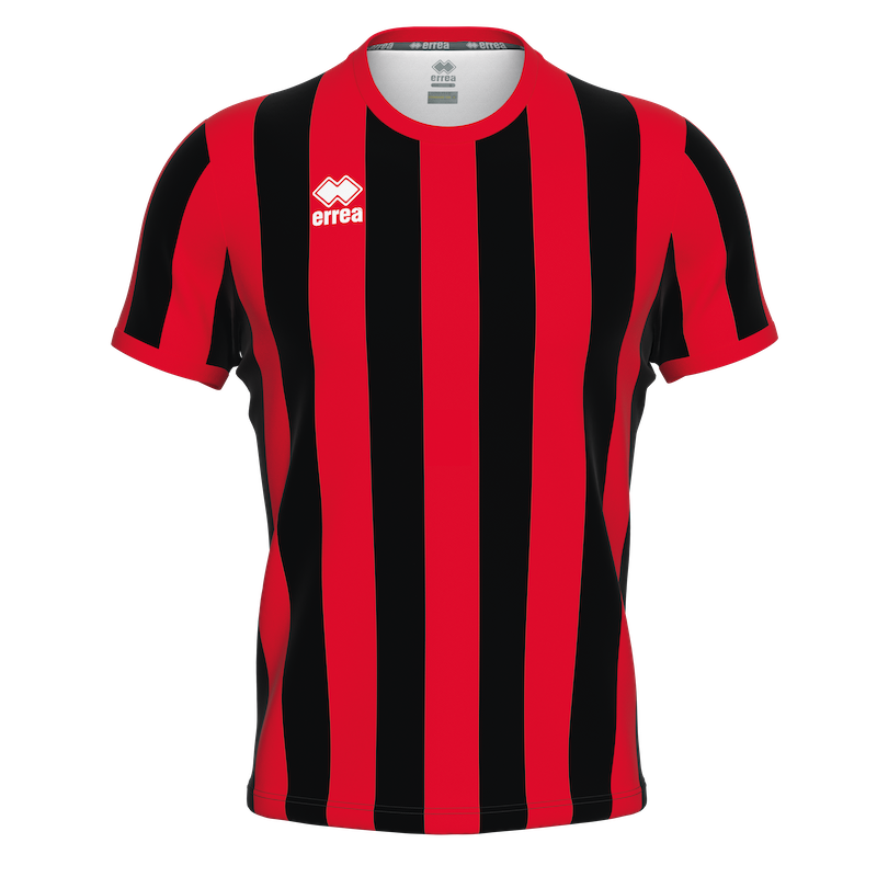 ERREA STRIP SS JERSEY BLACK RED
