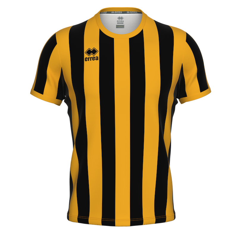 ERREA STRIP SS JERSEY BLACK AMBER