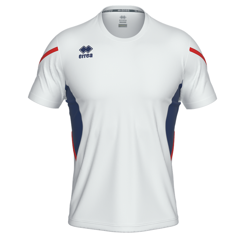 ERREA CURTIS SS JERSEY WHITE NAVY RED