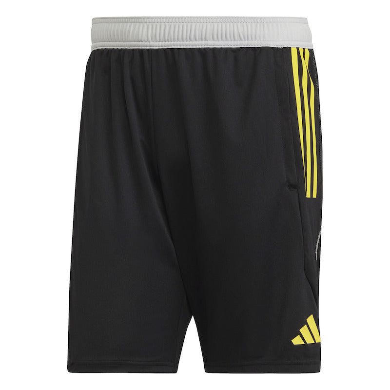 ADIDAS TIRO 23 COMPETITION TRAINING SHORTS BLACK TEAM LIGHT GREY IMPACT YELLOW