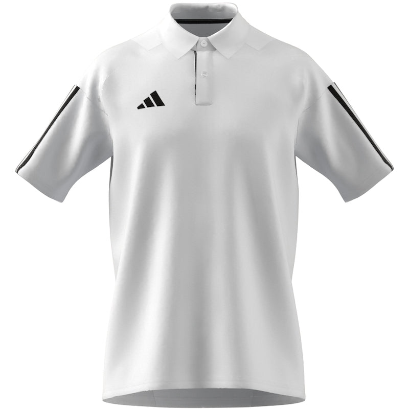 ADIDAS TIRO 23 COMPETITION COTTON POLO WHITE