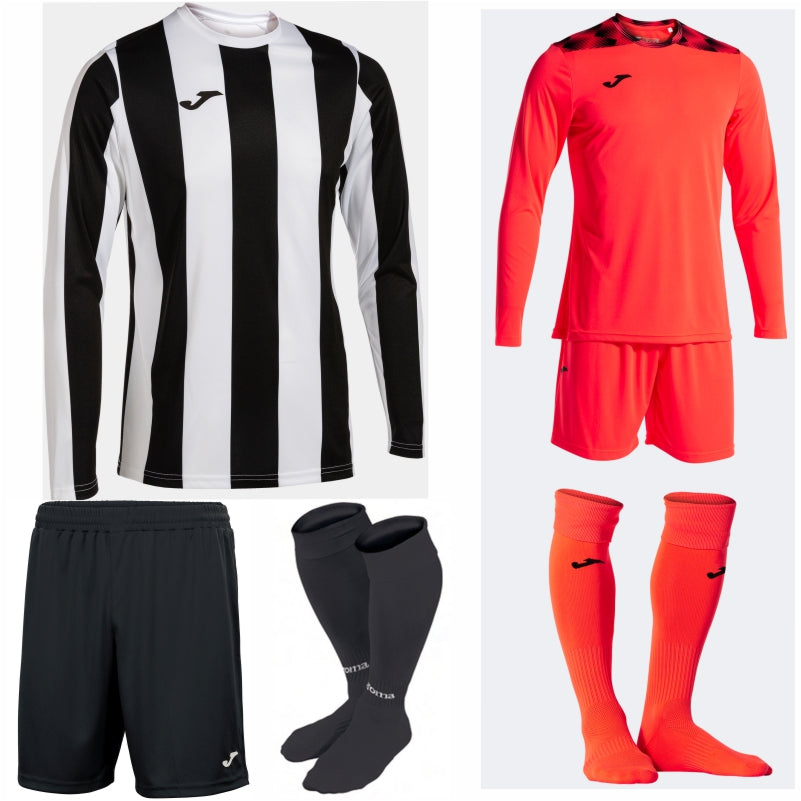 JOMA INTER CLASSIC LS KIT BUNDLE WHITE/BLACK
