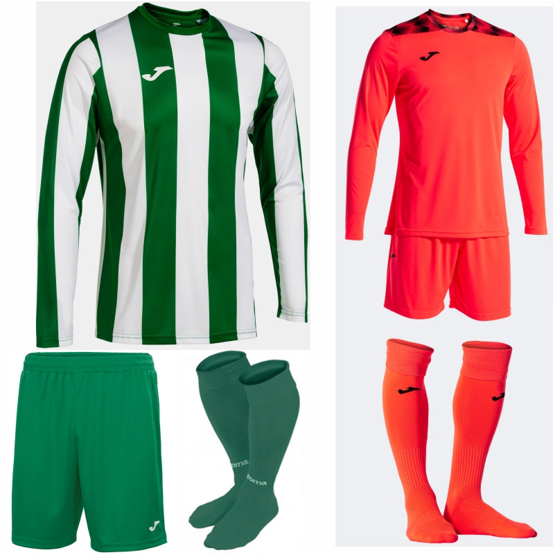 JOMA INTER CLASSIC LS KIT BUNDLE GREEN MEDIUM/WHITE