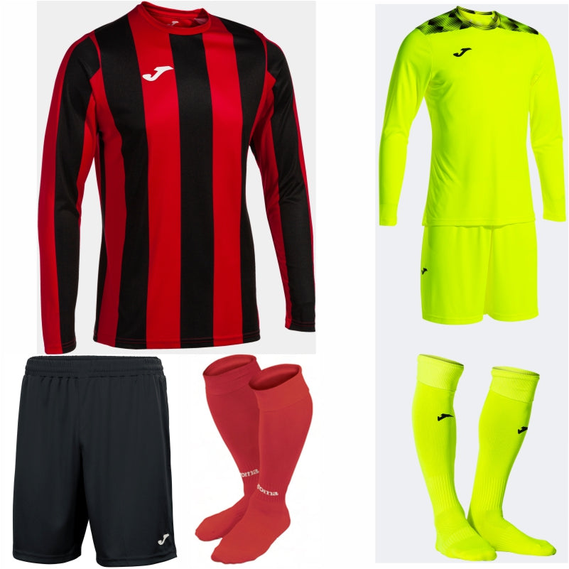 JOMA INTER CLASSIC LS KIT BUNDLE RED/BLACK