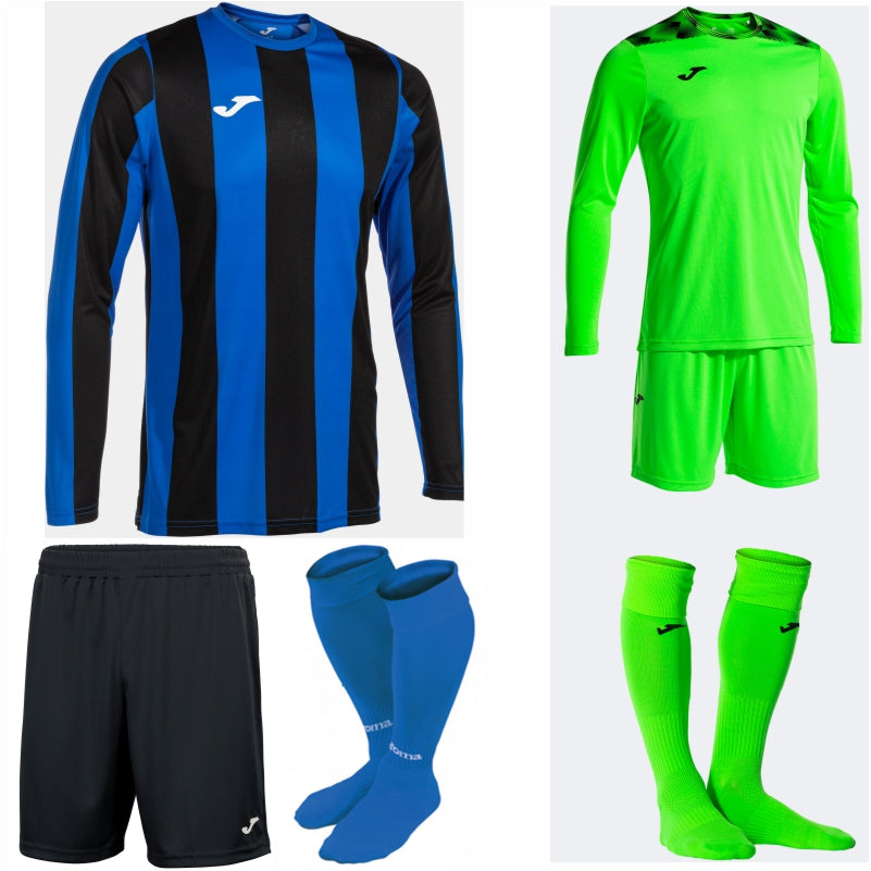 JOMA INTER CLASSIC LS KIT BUNDLE ROYAL/BLACK