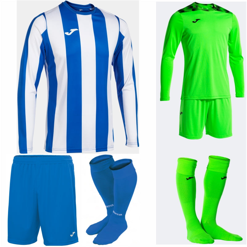 JOMA INTER CLASSIC LS KIT BUNDLE ROYAL/WHITE