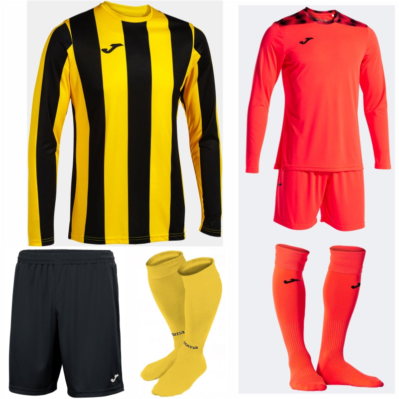 JOMA INTER CLASSIC LS KIT BUNDLE YELLOW/BLACK