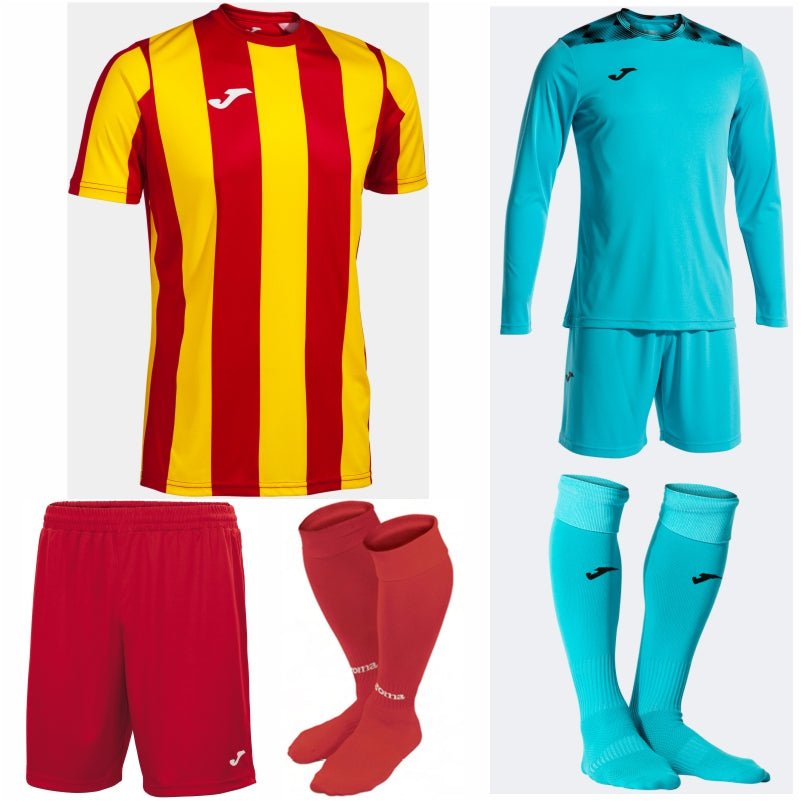 JOMA INTER CLASSIC SS KIT BUNDLE RED/YELLOW
