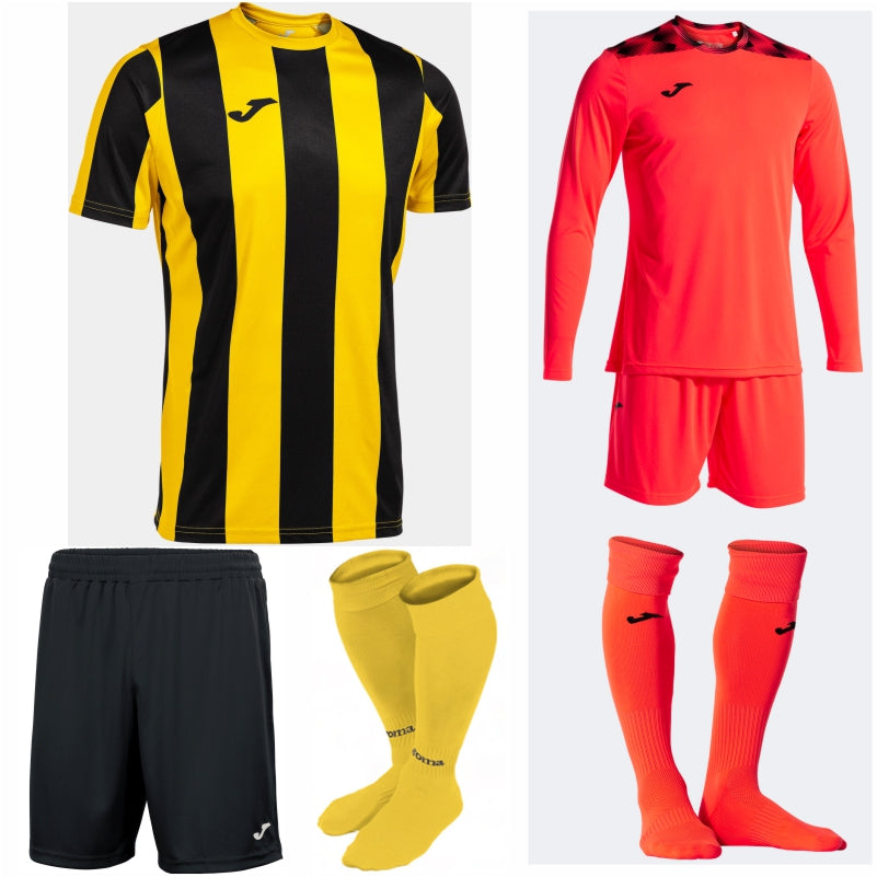 JOMA INTER CLASSIC SS KIT BUNDLE YELLOW/BLACK