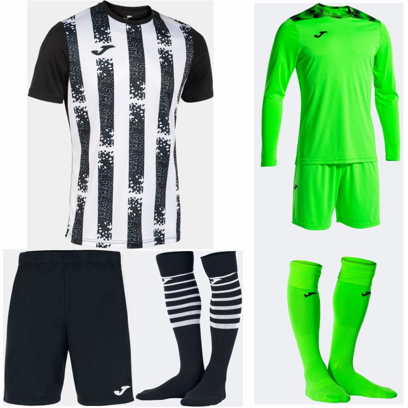 JOMA INTER III SS PREMIUM KIT BUNDLE WHITE/BLACK