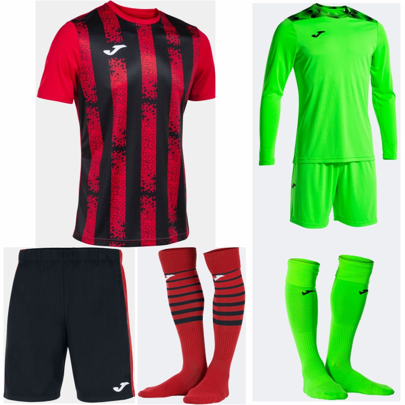 JOMA INTER III SS PREMIUM KIT BUNDLE RED/BLACK