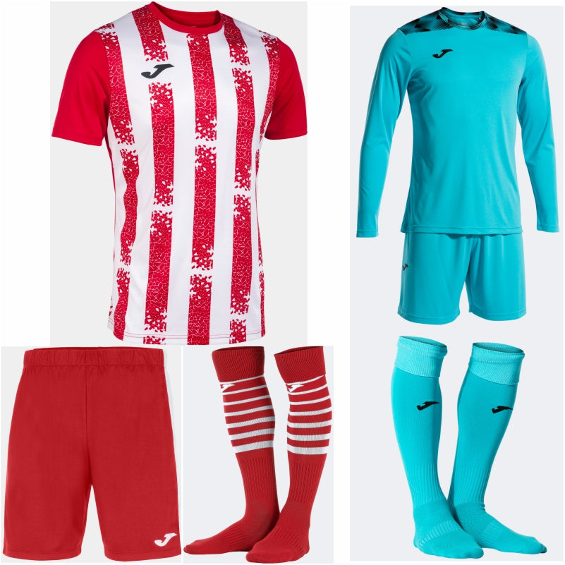 JOMA INTER III SS PREMIUM KIT BUNDLE RED/WHITE