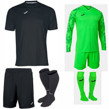 Load image into Gallery viewer, JOMA COMBI SS KIT BUNDLE BLACK
