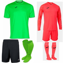 Load image into Gallery viewer, JOMA COMBI SS KIT BUNDLE GREEN FLUOR
