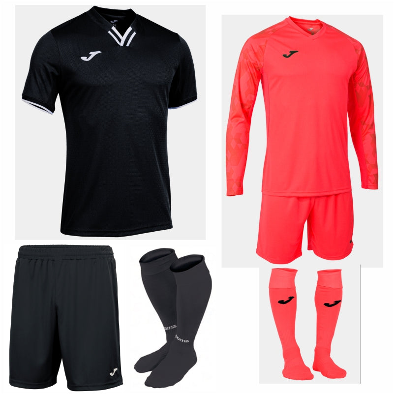 JOMA TOLETUM IV SS KIT BUNDLE BLACK/WHITE