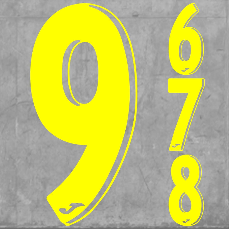 JUBILEE NUMBERS LARGE FLUO YELLOW