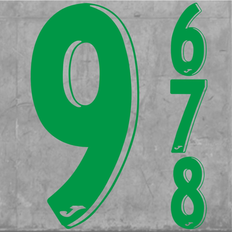 JUBILEE NUMBERS LARGE GREEN