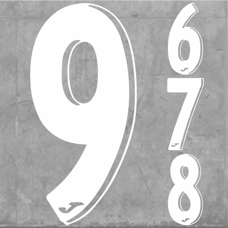 JUBILEE NUMBERS LARGE WHITE Team Sport Direct