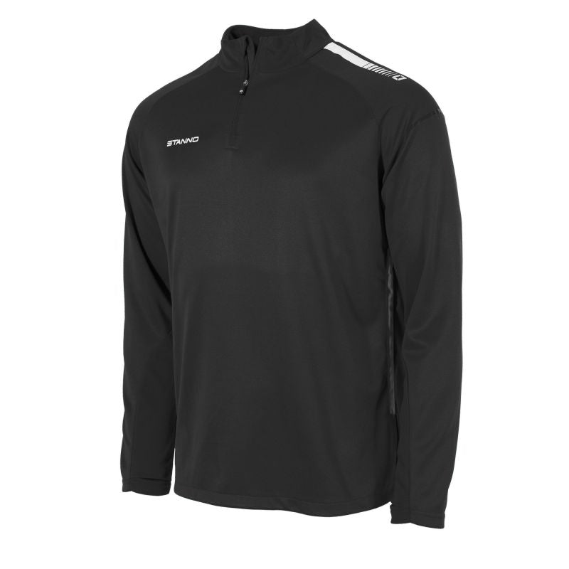 STANNO FIRST 1/4 ZIP TOP BLACK WHITE