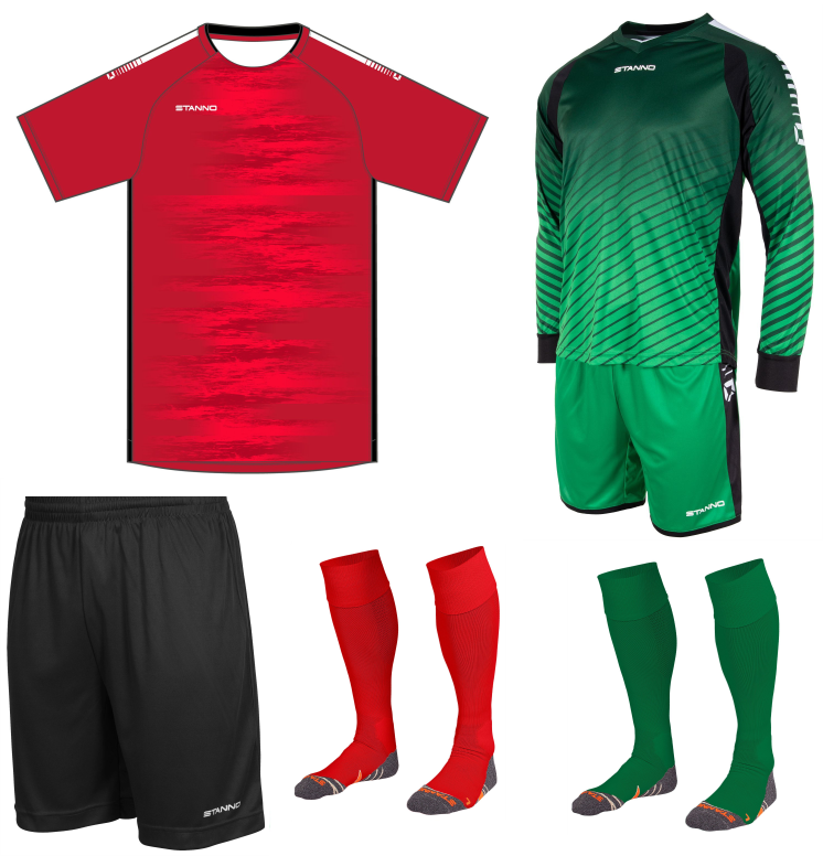 STANNO HOLI II SS KIT BUNDLE RED BLACK