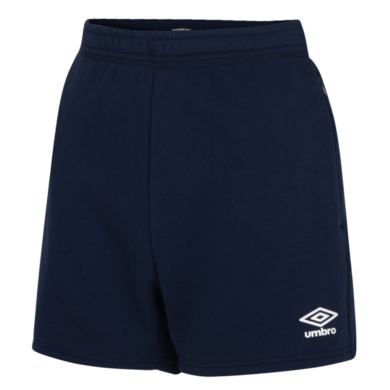 UMBRO CLUB LEISURE WOMENS JOG SHORT TW NAVY WHITE