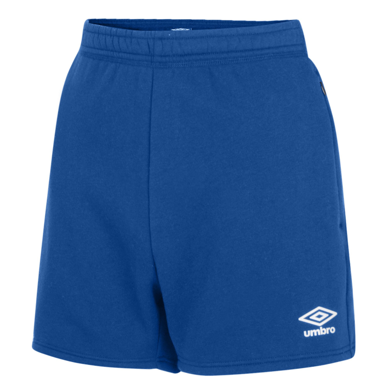 UMBRO CLUB LEISURE WOMENS JOG SHORT TW ROYAL WHITE