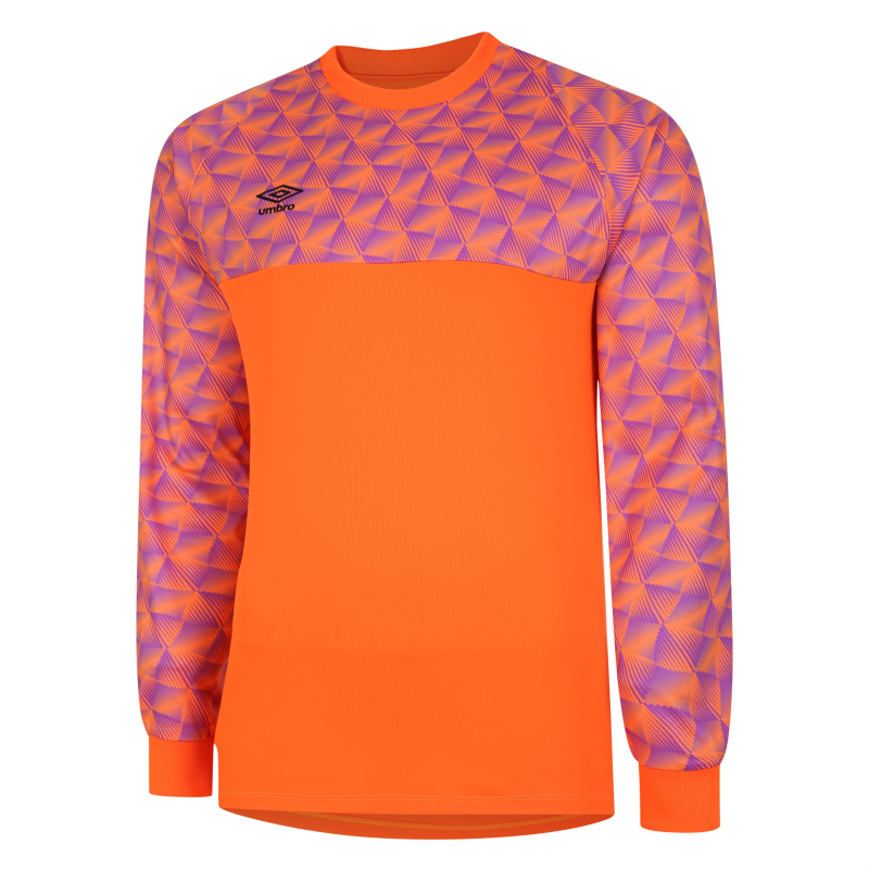 UMBRO FLUX GOALKEEPER JERSEY SHOCKING ORANGE PURPLE CACTUS LONG SLEEVE