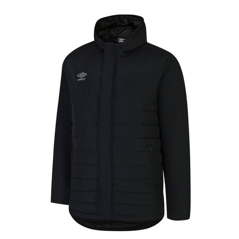 UMBRO PADDED BENCH JACKET BLACK