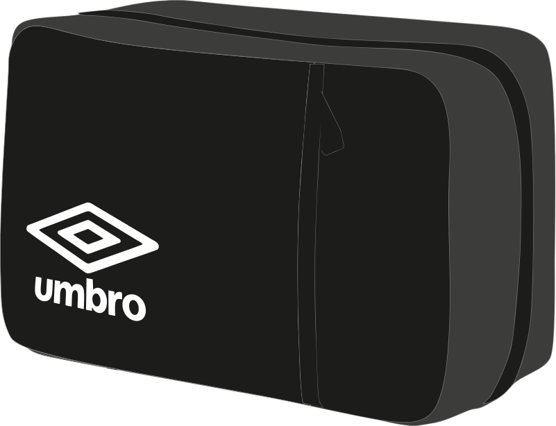 UMBRO TEAM TRAINING WASHBAG BLACK WHITE