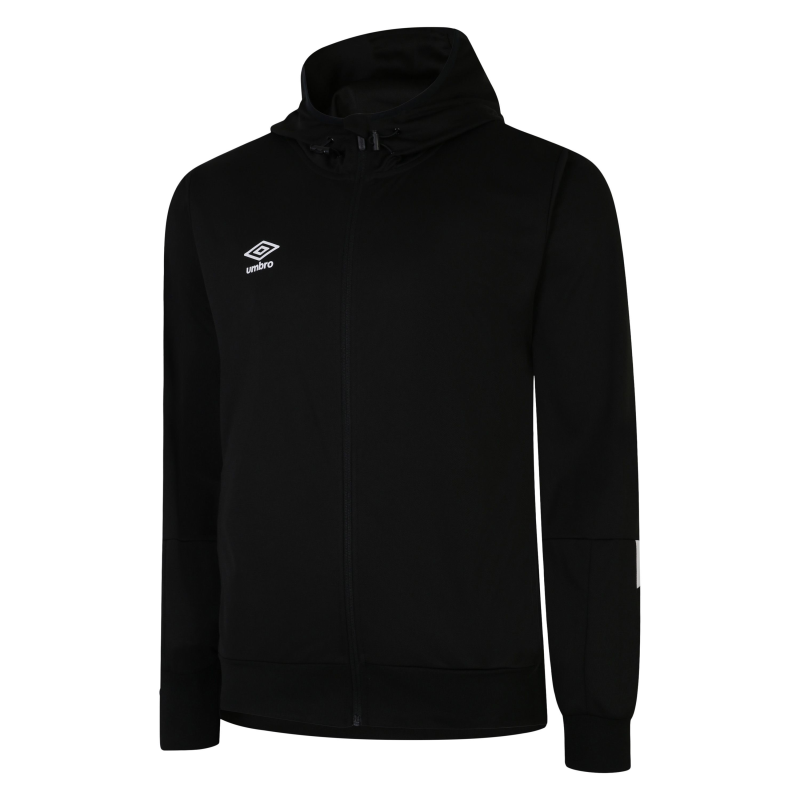 UMBRO TOTAL TRAINING KNITTED HOODY BLACK WHITE