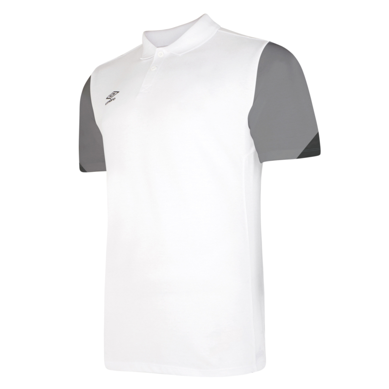 UMBRO TOTAL TRAINING POLO WHITE TITANNIUM BLACK