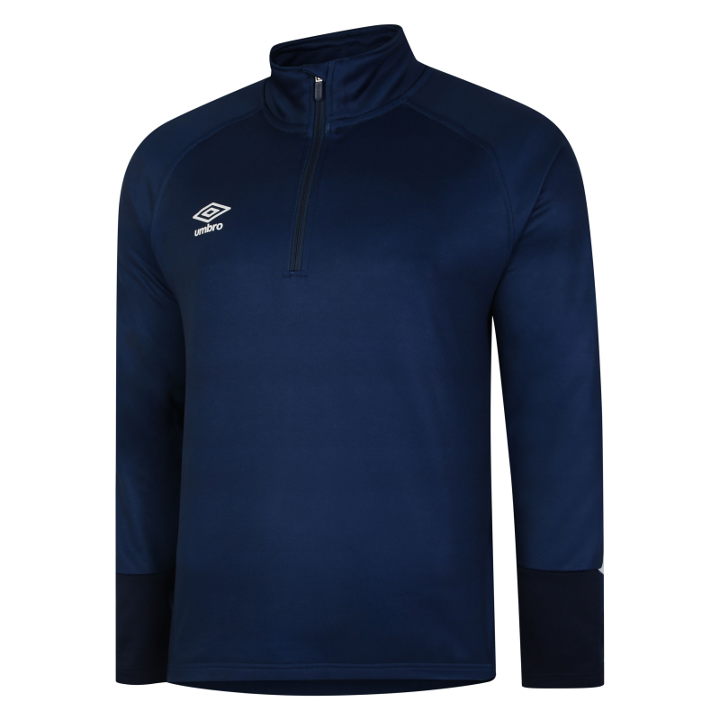 UMBRO TOTAL TRAINING QUARTER ZIP TW NAVY DARK NAVY WHITE