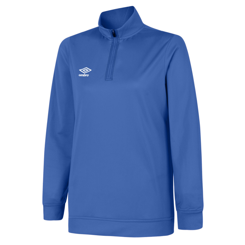 UMBRO WOMENS CLUB ESSENTIAL HALF ZIP SWEAT TW ROYAL