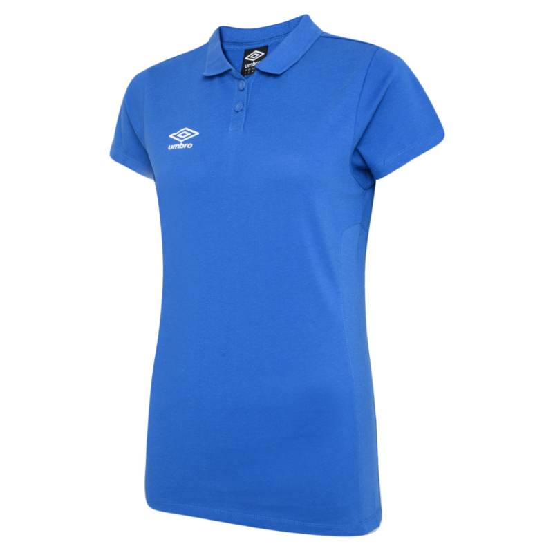 UMBRO WOMENS CLUB ESSENTIAL POLO TW ROYAL WHITE