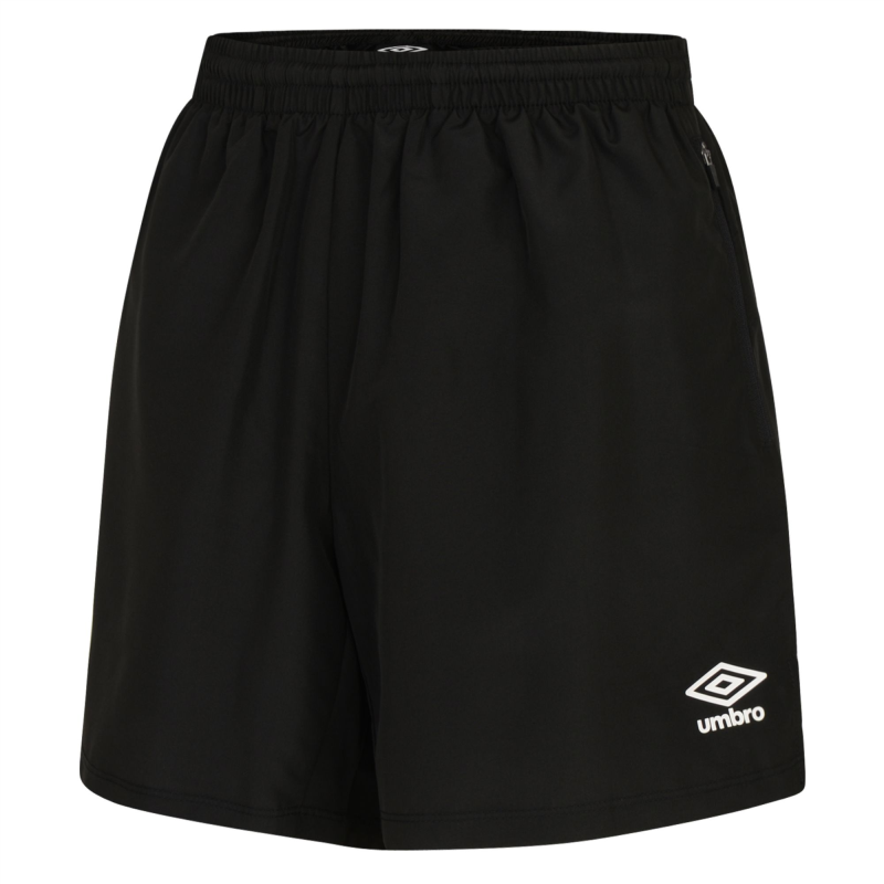 UMBRO WOMENS CLUB ESSENTIAL TRAINING SHORTS BLACK