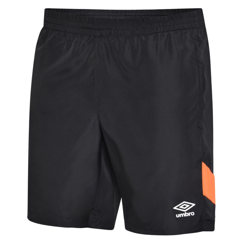 Umbro Training Shorts Black/Shocking Orange
