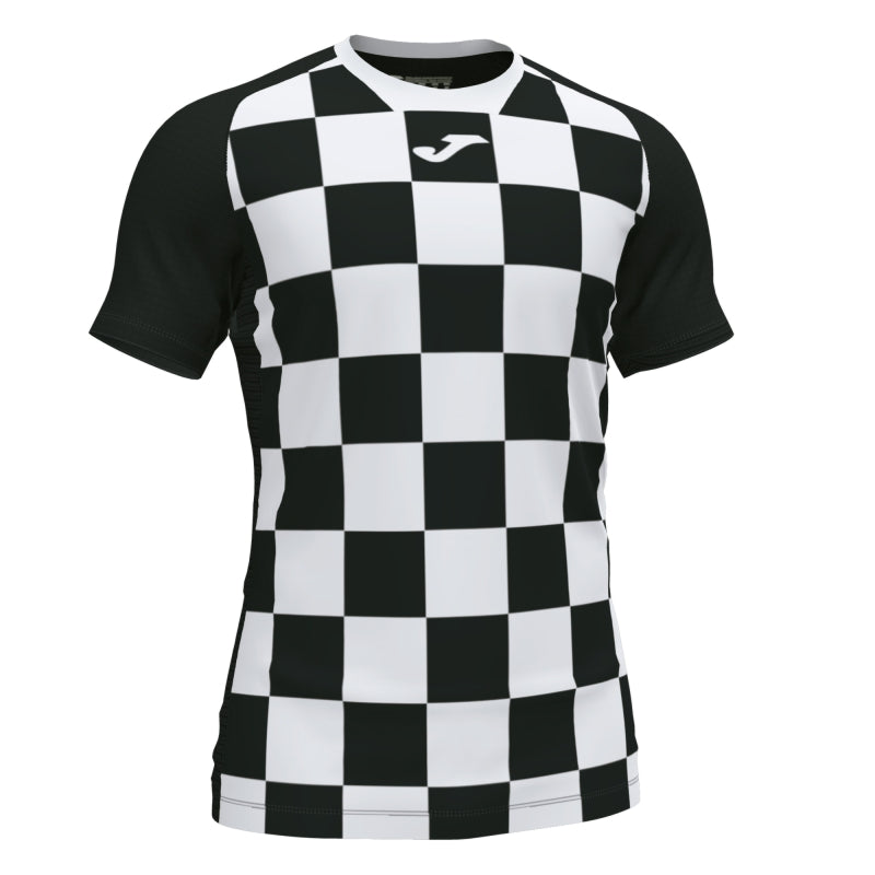 JOMA FLAG II SS JERSEY BLACK/WHITE