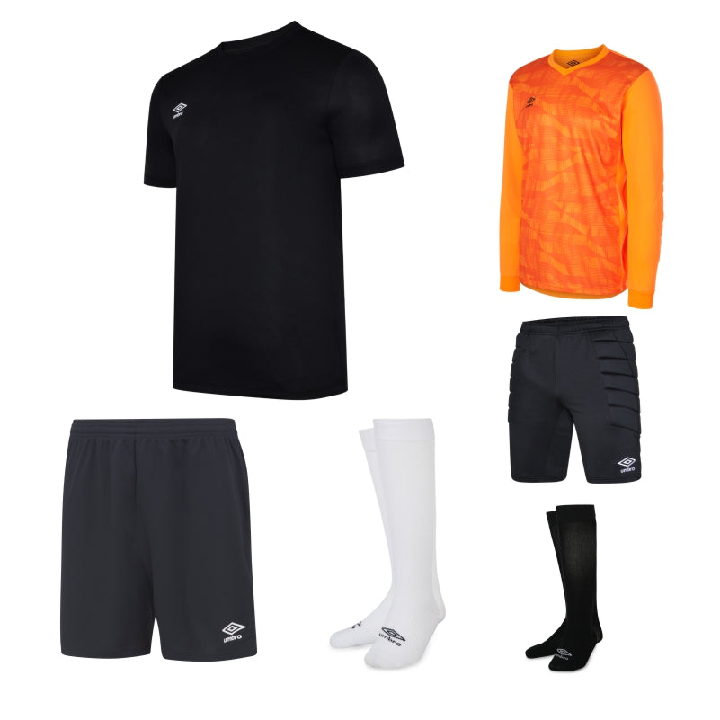 UMBRO CLUB  SS KIT BUNDLE CARBON