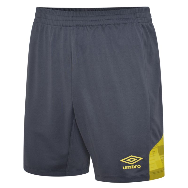 UMBRO VIER SHORT CARBON/LAZING YELLOW