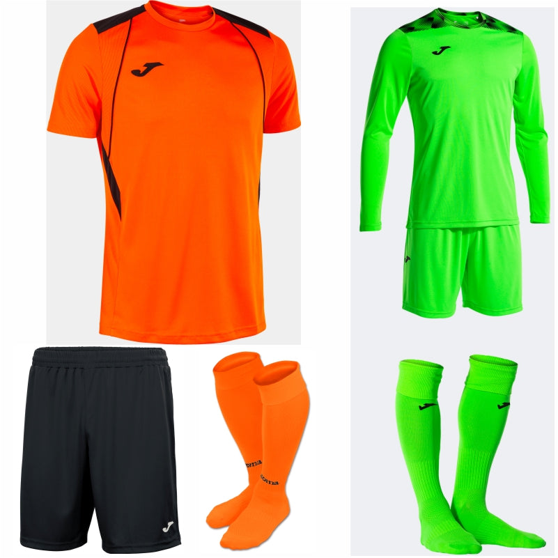 JOMA CHAMPIONSHIP VII SS KIT BUNDLE ORANGE/BLACK