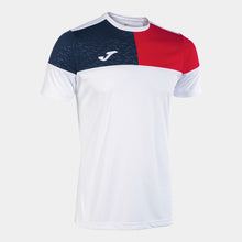 Load image into Gallery viewer, JOMA CREW V SS JERSEY WHITE/RED/NAVY
